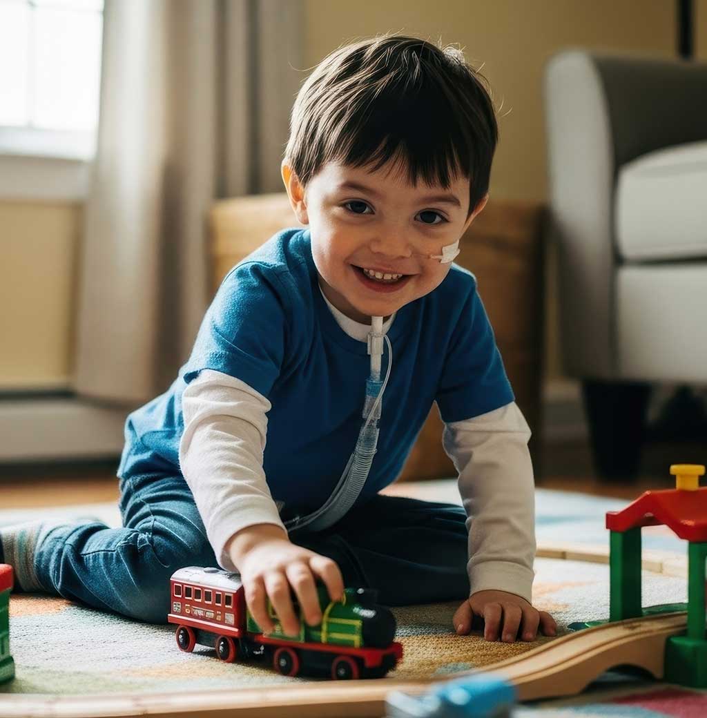 Pediatric Enteral supplies boy